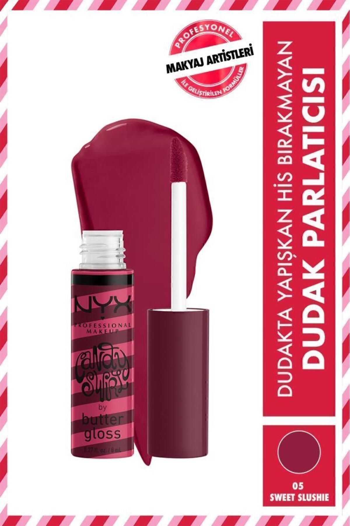 NYX Professional Makeup Butter Gloss Candy Swirl Dudak Parlatıcısı - Sweet Slushie