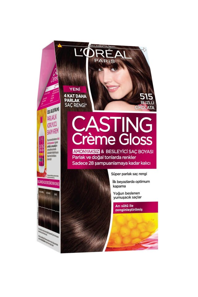 L'oréal Paris Casting Crème Gloss Saç Boyası 600 Parlak Kahve 515 Buzlu Çikolata