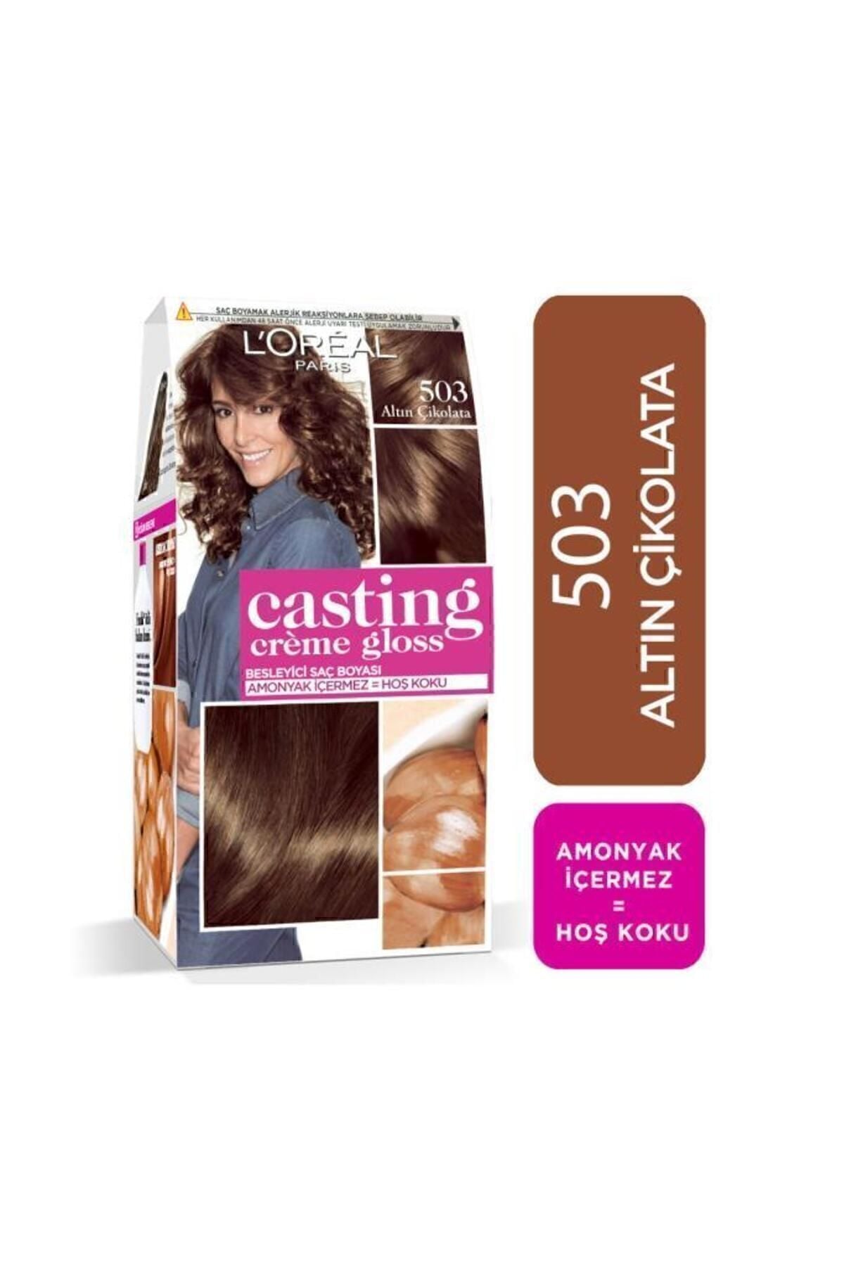 L'oréal Paris Casting Crème Gloss Saç Boyası 600 Parlak Kahve 503 Altın Çikolata