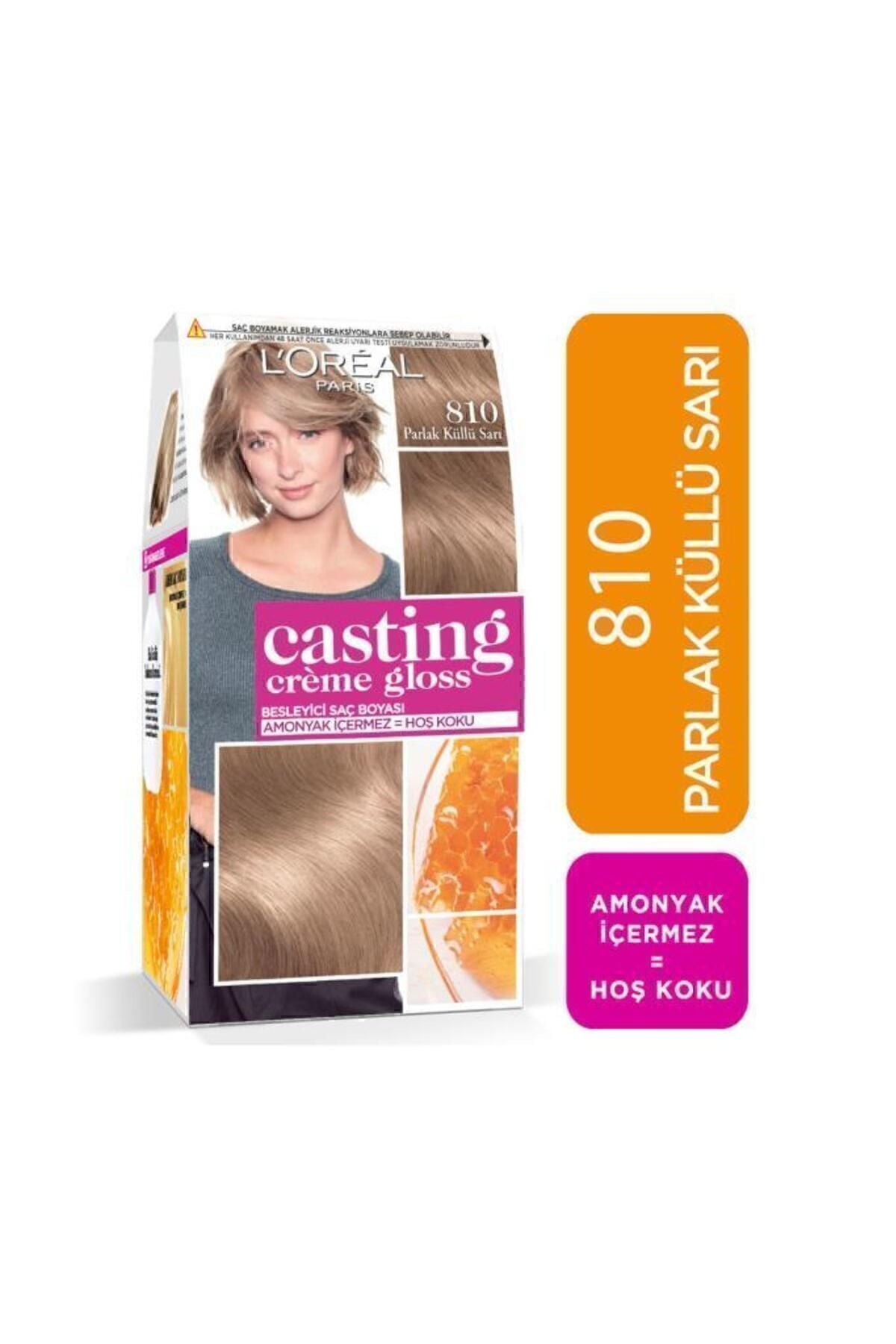 L'oréal Paris Casting Crème Gloss Saç Boyası 600 Parlak Kahve 810 Parlak Küllü Sarı