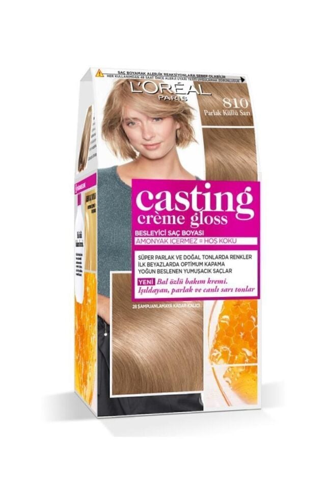 L'oréal Paris Casting Crème Gloss Saç Boyası 600 Parlak Kahve 810 Parlak Küllü Sarı
