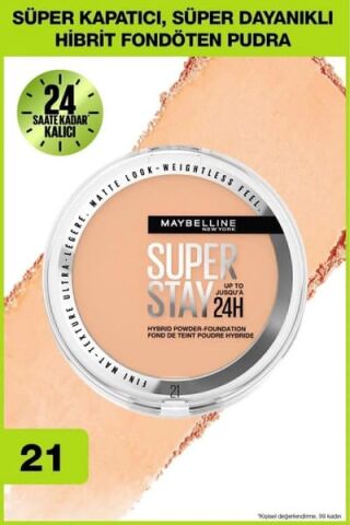 Maybelline New York Superstay Hibrit Pudra Fondöten - 21