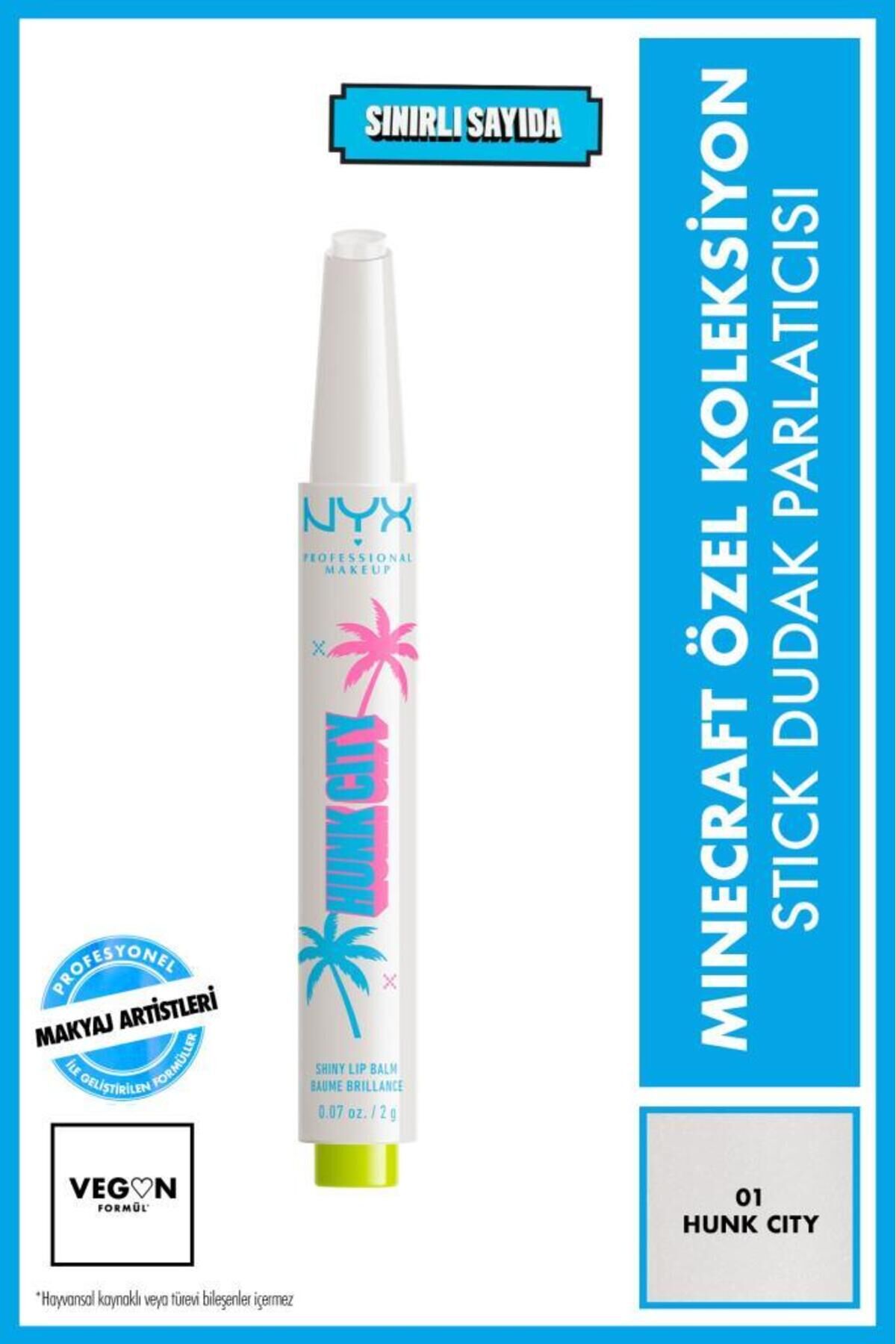 Minecraft Özel Koleksiyon Stick Dudak Parlatıcısı - 01 Hunk City
