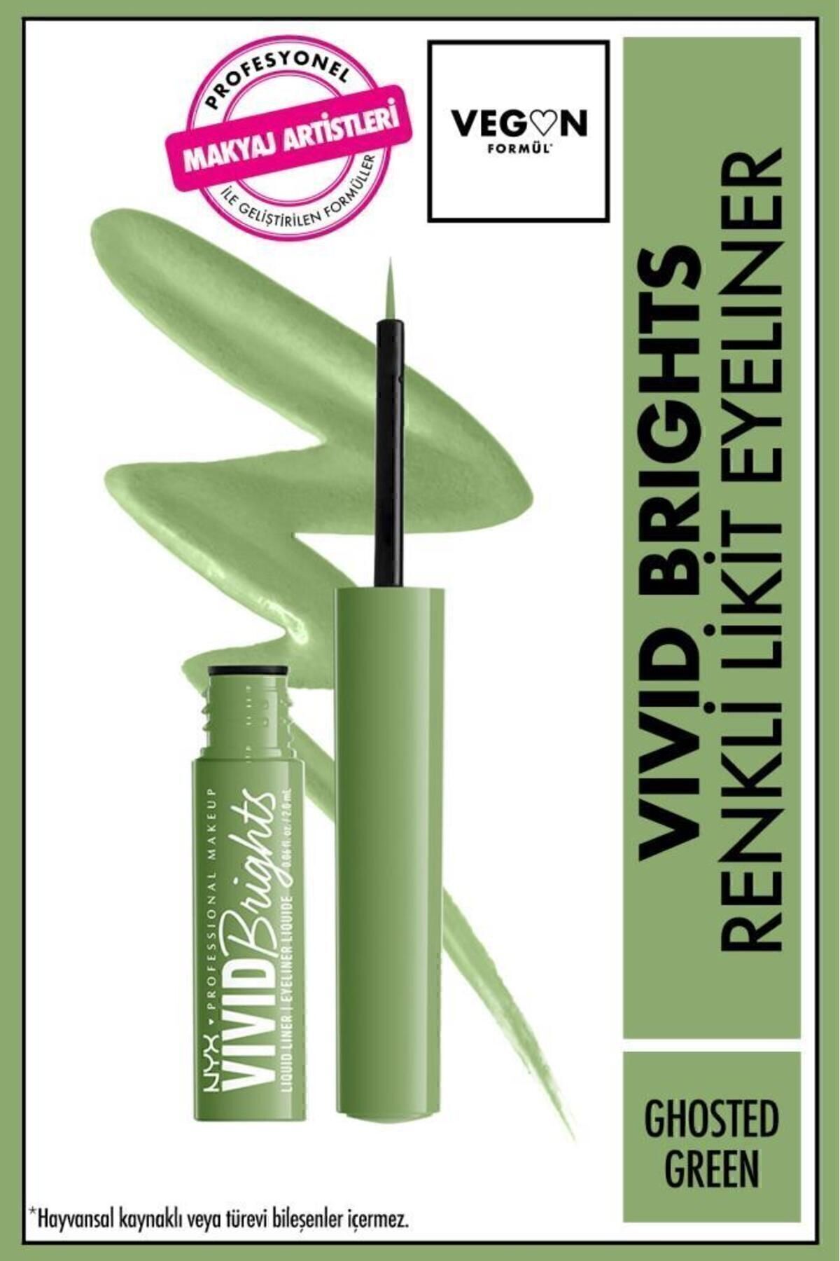 Vivid Brights Likit Eyeliner - Ghosted Green