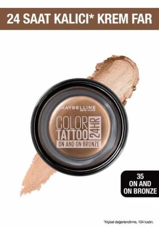 Maybelline New York Krem Göz Farı - Color Tattoo 24HR - 35 On And On Bronze