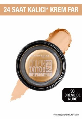 Maybelline New York Krem Göz Farı - Color Tattoo 24HR - 93 Creme De Nude