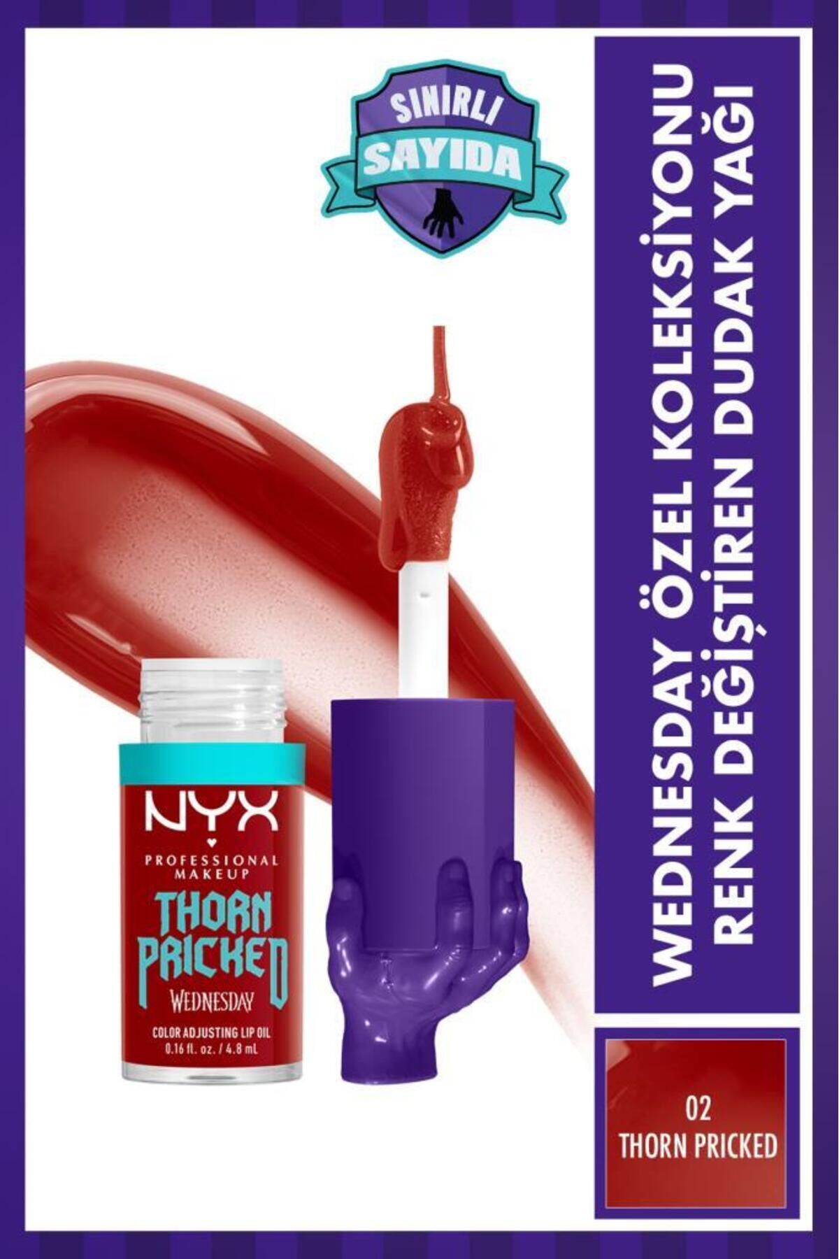Wednesday Özel Koleksiyonu Renk Değiştiren Dudak Yağı - 02 Thorn Pricked