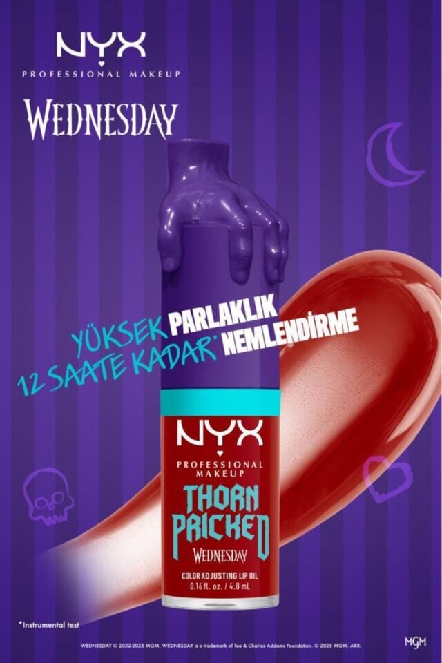 Wednesday Özel Koleksiyonu Renk Değiştiren Dudak Yağı - 02 Thorn Pricked