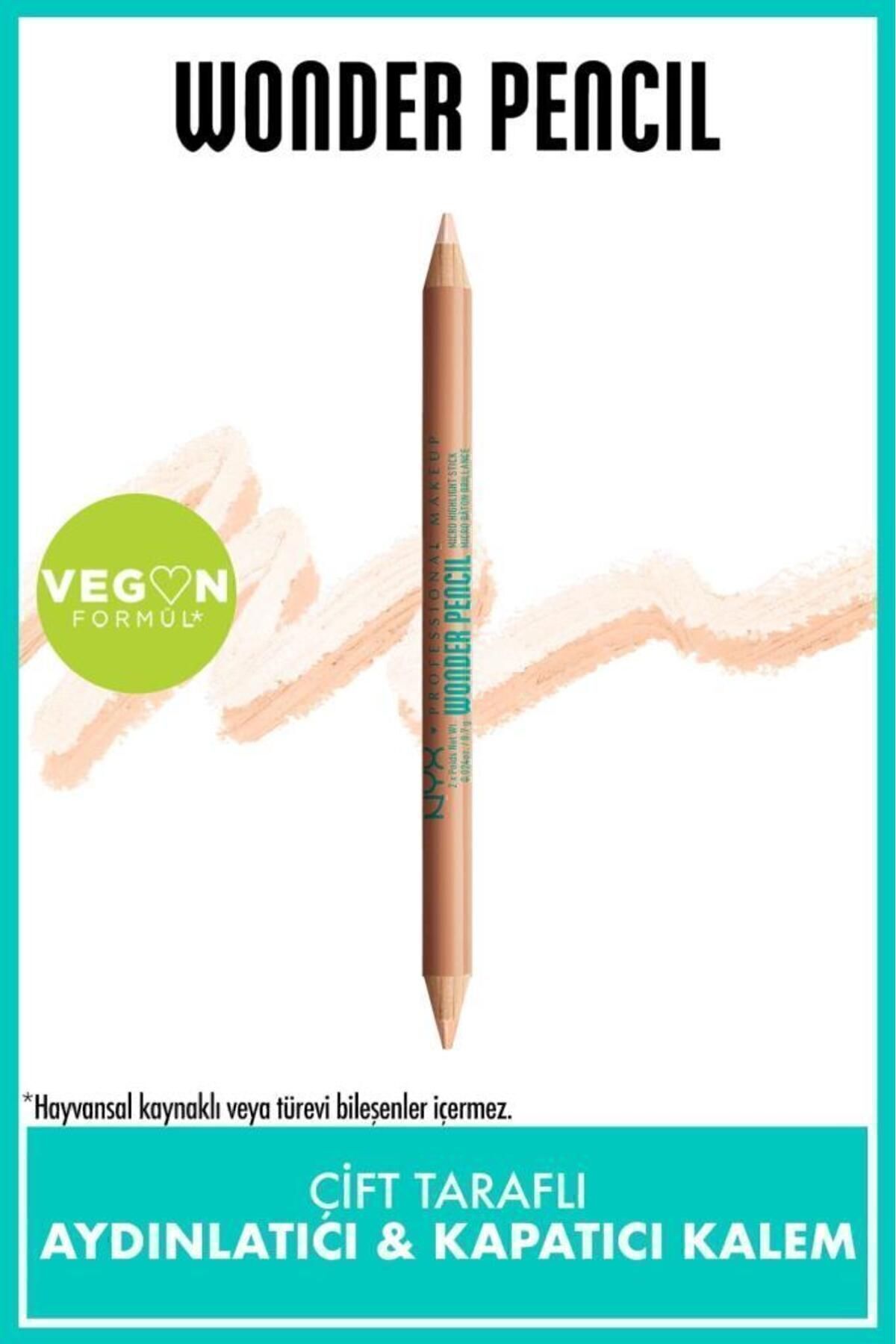 NYX Professional Makeup Wonder Pencil Çift Taraflı Aydınlatıcı & Kapatıcı Kalem - Light