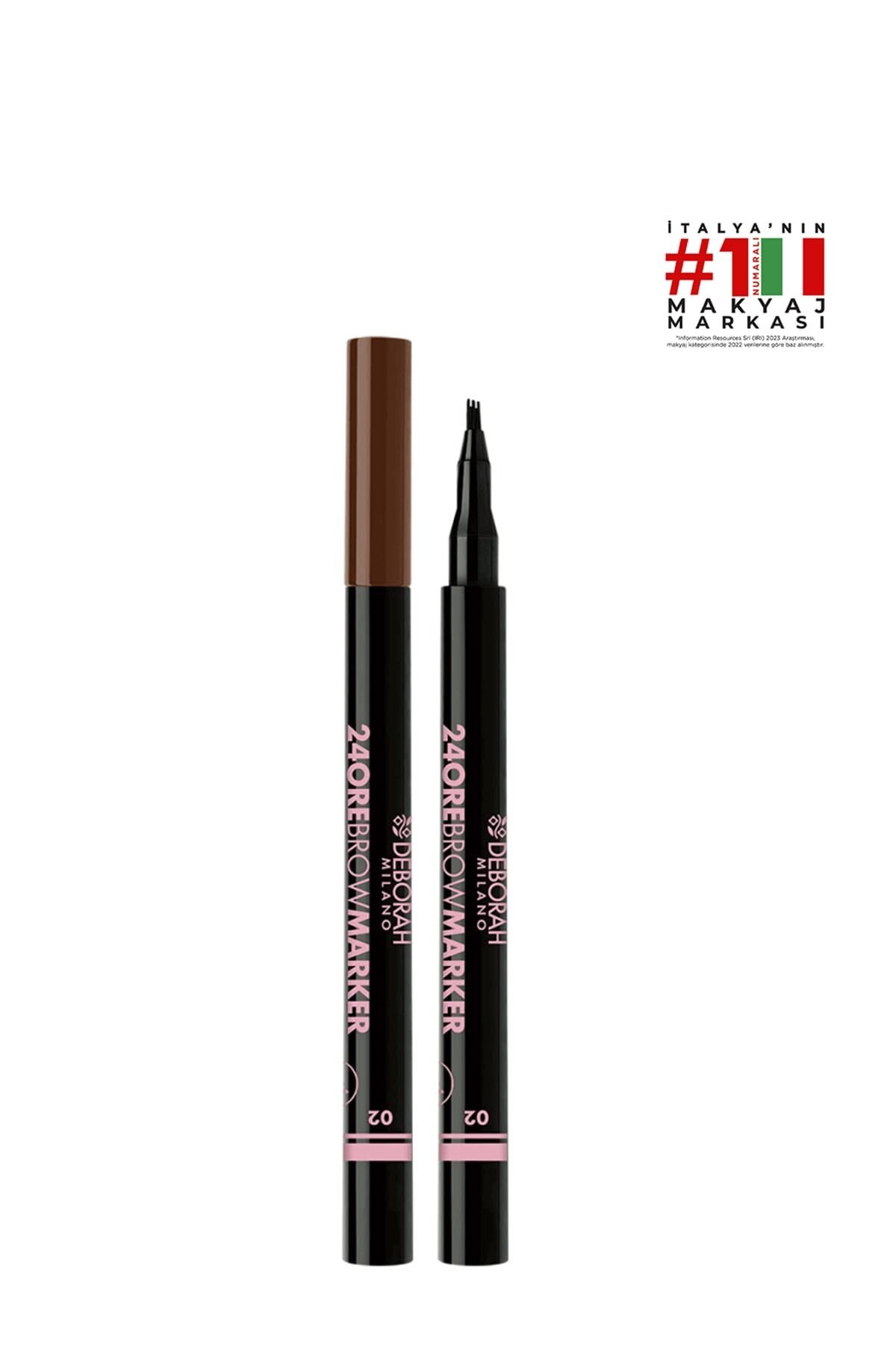 24 Ore Eyebrow Marker Kaş Kalemi No:02_lıght Brown