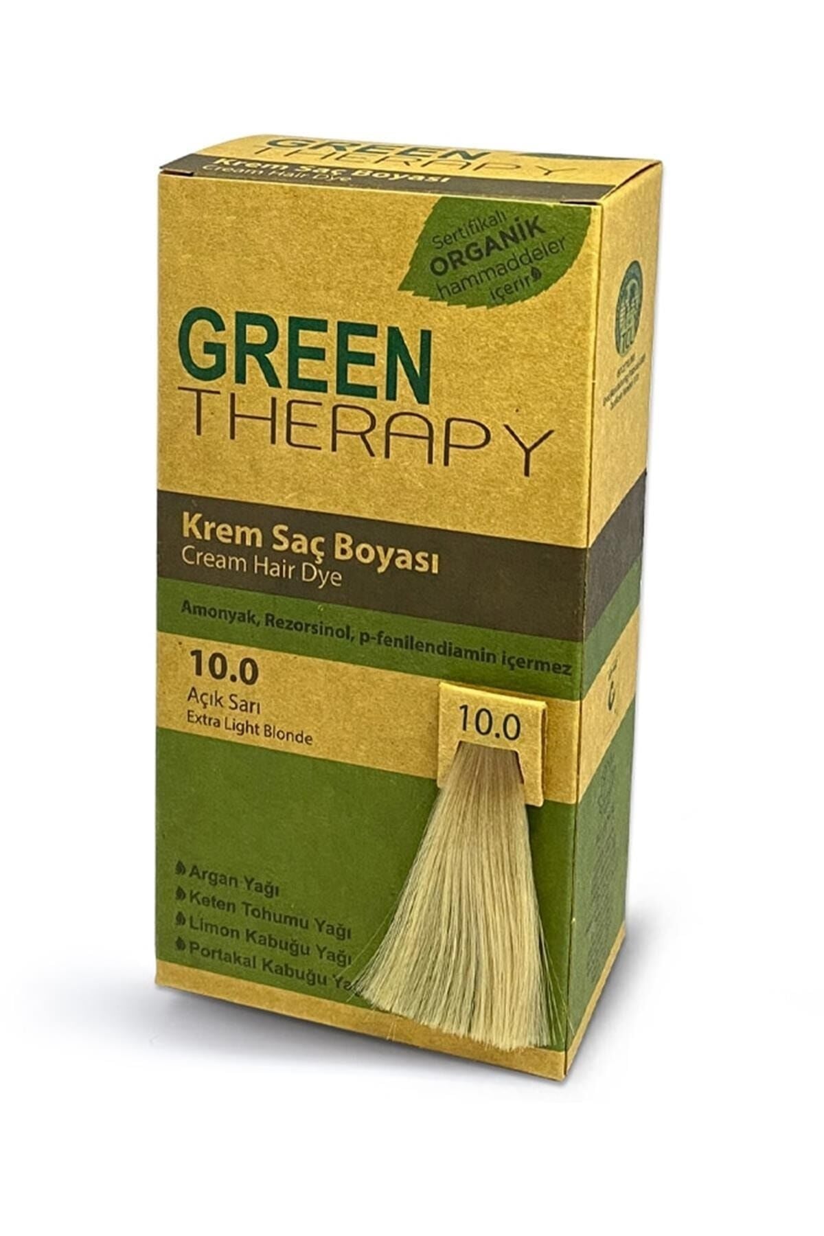 Green Therapy Krem Saç Boyası 10.0 Açık Sarı