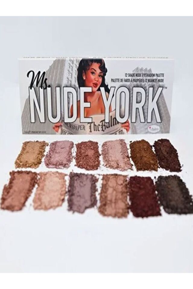 Ms. Nude York Far Paleti GÖZ FAR PALETİ toprak renklerinde ışıltılı ve mat renkler