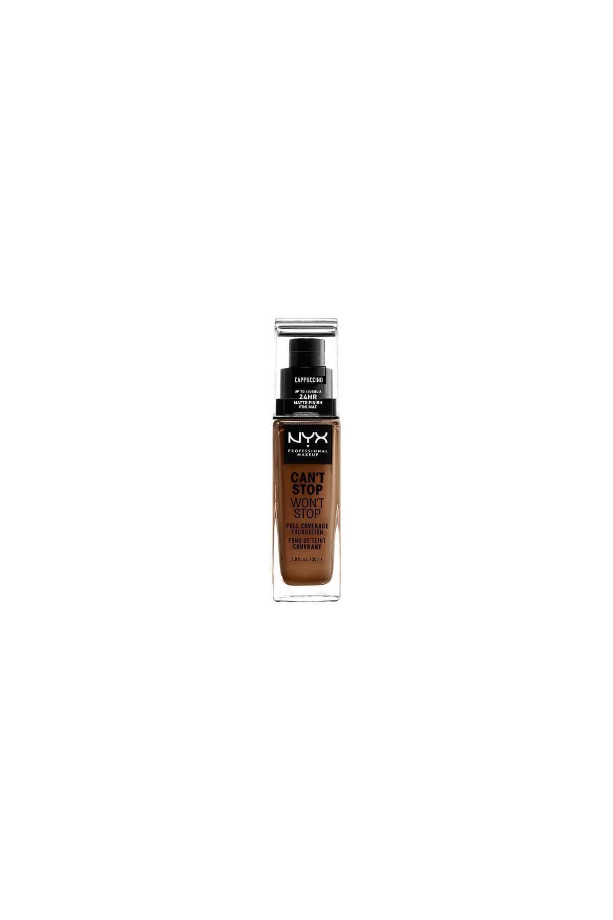 NYX Professional Makeup Can’t Stop Won’t Stop Tam Kapatıcılık & Mat Fondöten – Cappuccino