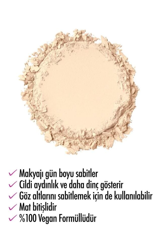 Mini Transparan Pudra - High Definition Finishing Powder Mini - Banana