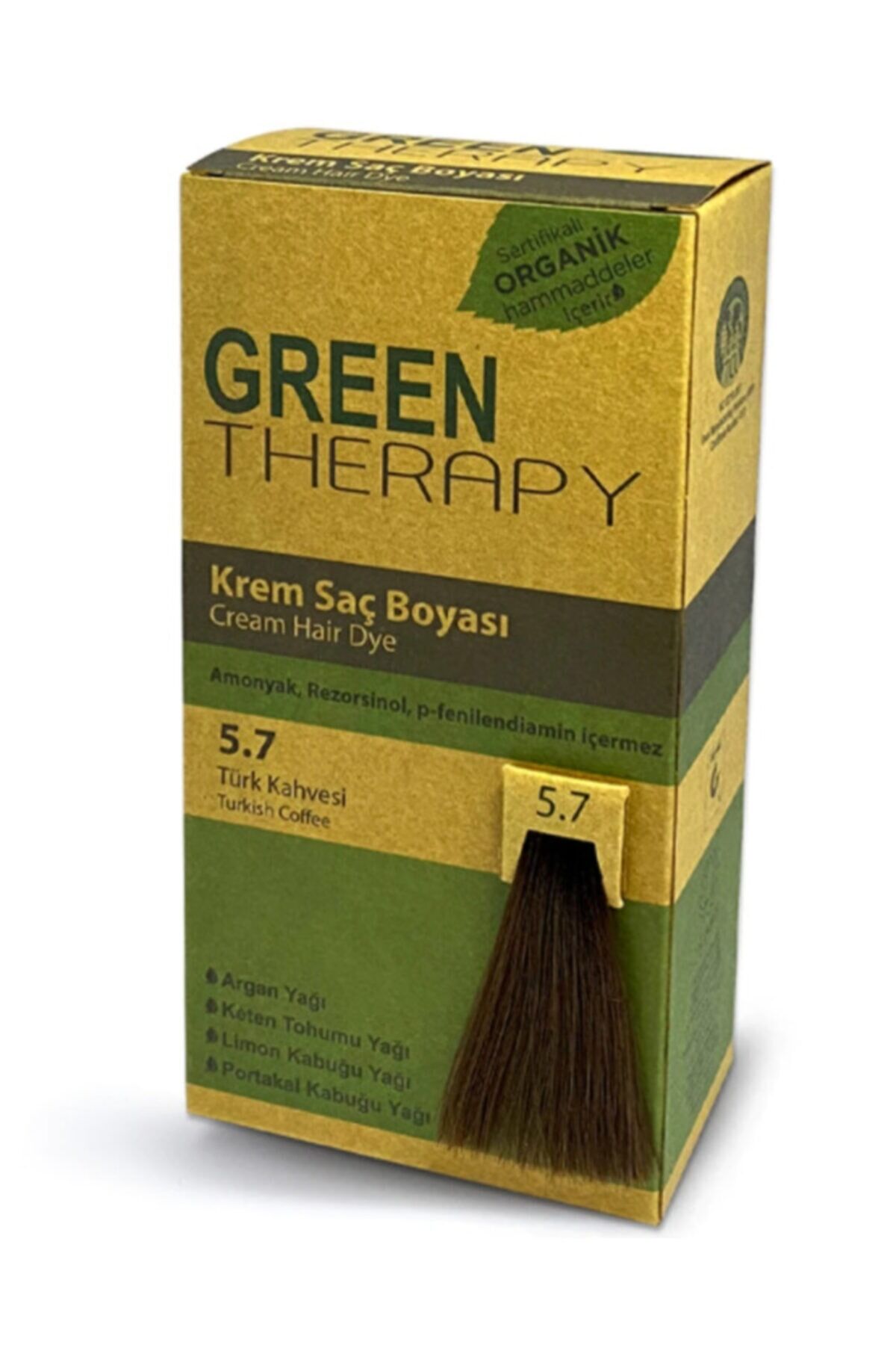 Green Therapy Krem Saç Boyası 5.7 Türk Kahvesi