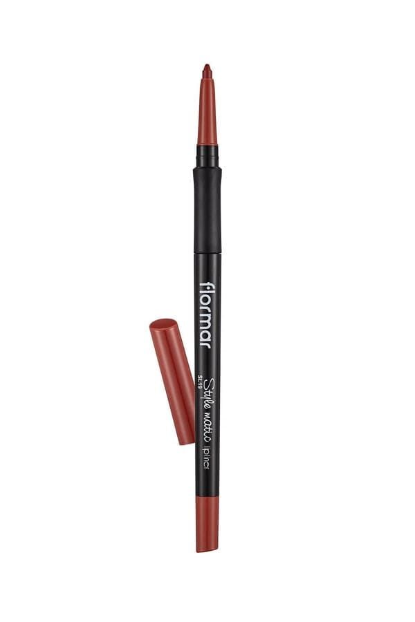 Flormar Stylematic Mat Bitişli & Suya Dayanıklı Asansörlü Dudak Kalemi SL19