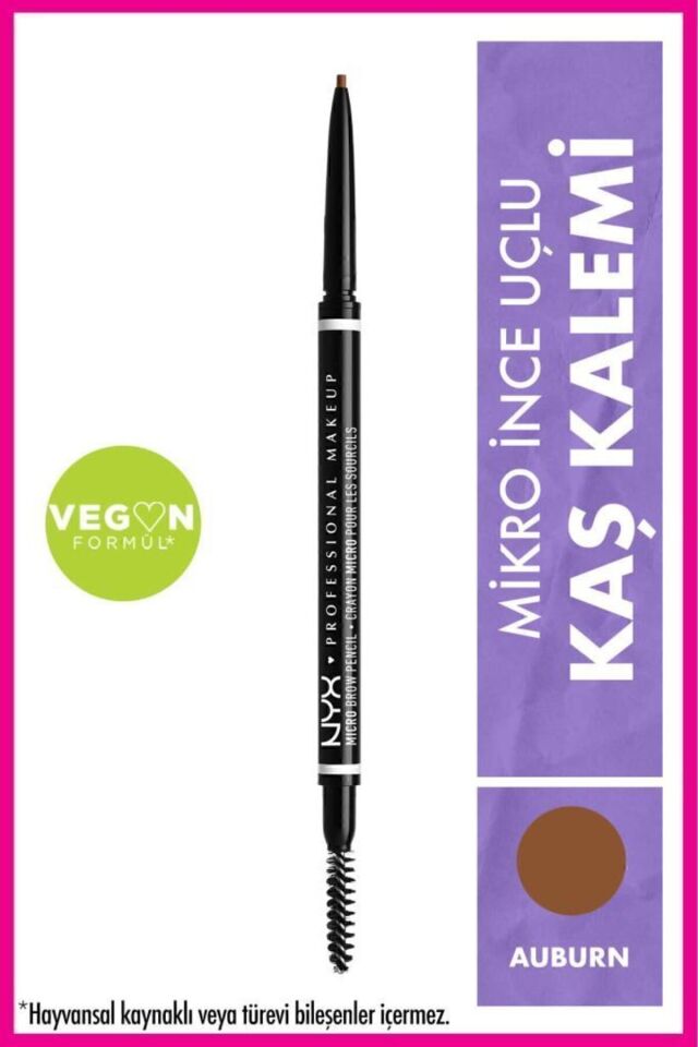 NYX Professional Makeup Ultra İnce Kaş Kalemi - Micro Brow Pencil Auburn