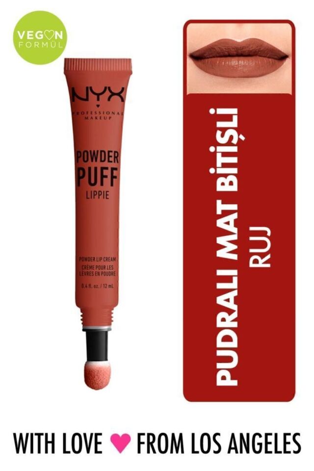 NYX Professional Makeup Teachers Pet Powder Puff Lıppıe Lıp Cream