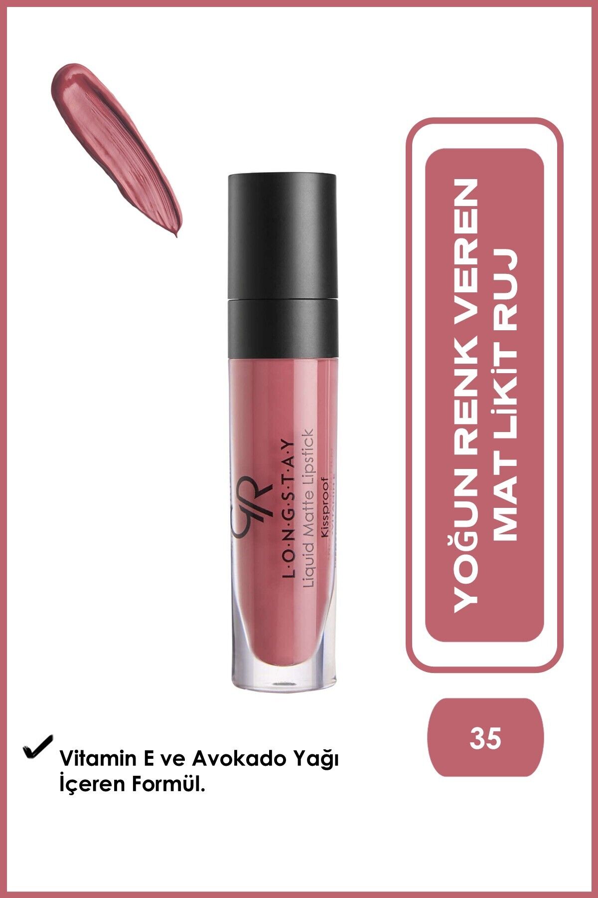 Longstay Liquid Matte Lipstick 35 Avokado Yağlı Kalıcı Likit Mat Ruj 5,5 ml