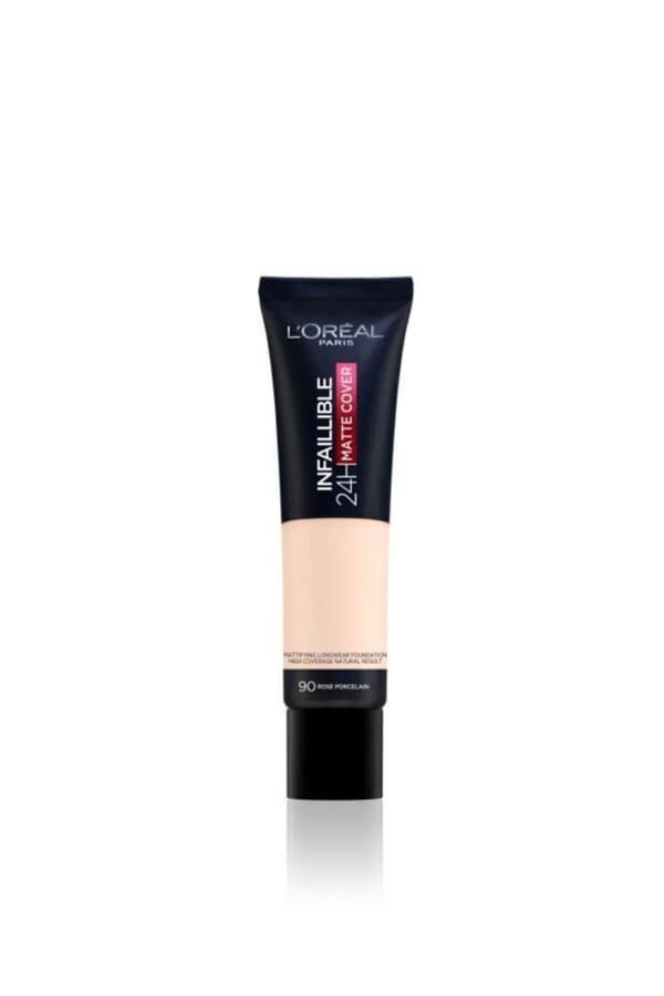 L'oréal Paris Infaillible 24h Matte Cover Yüksek Kapatıcı Fondöten - 90 Rose Porcelain