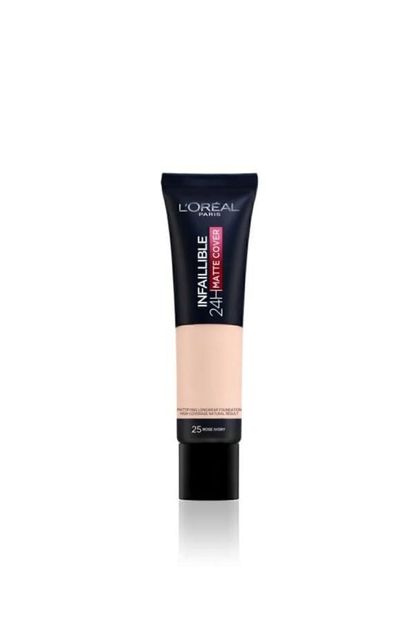 L'oréal Paris Infaillible 24h Matte Cover Yüksek Kapatıcı Fondöten - 25 Rose Ivory