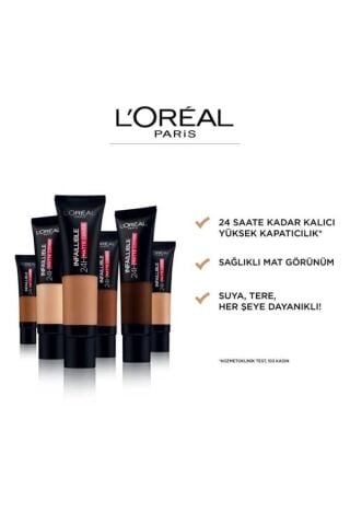 L'oréal Paris Infaillible 24h Matte Cover Yüksek Kapatıcı Fondöten - 115 Golden Beige