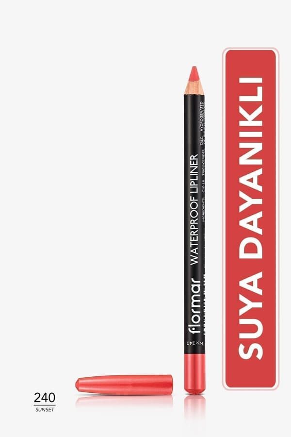 Flormar Yüksek Pigmentli & Mat Bitişli Suya Dayanıklı Dudak Kalemi  No: 240