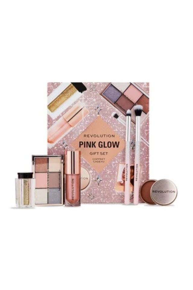 Pembe Parıltı Görünümü Alın Makyaj Seti