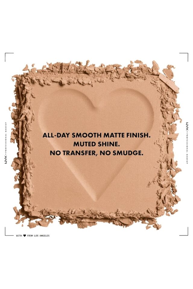 NYX Professional Makeup Can't Stop Won't Stop Mattifying Preslenmiş Pudra-06 Tan