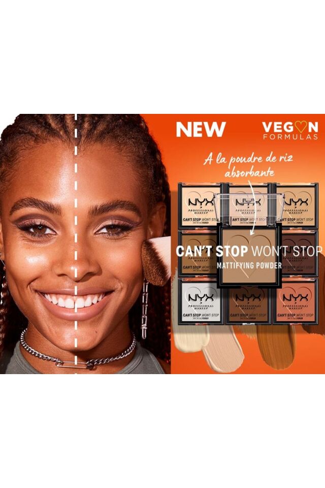 Can't Stop Won't Stop Mattifying Preslenmiş Pudra-06 TAN
