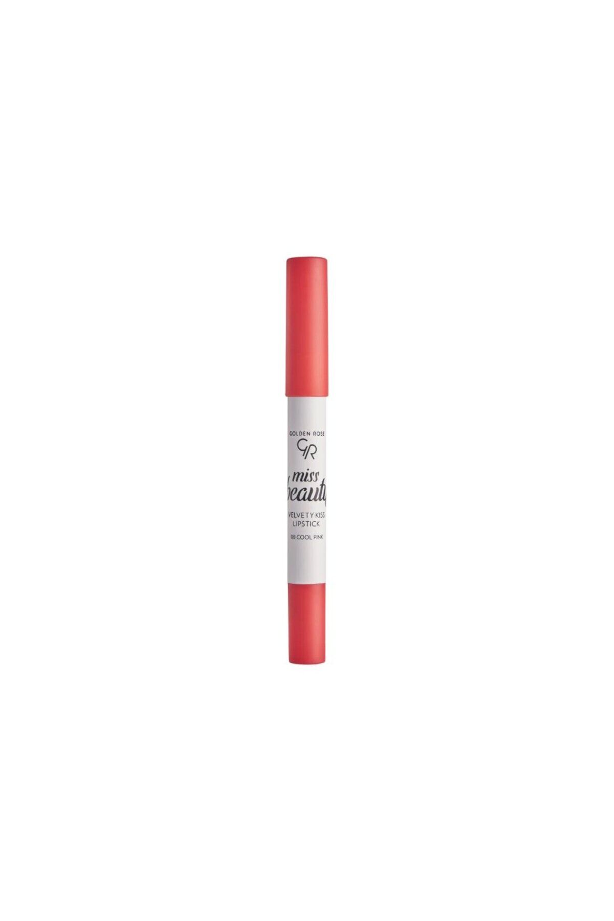 Miss Beauty Velvety Kiss Lipstick - 08 Cool Pink