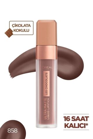 L'Oréal Paris Les Chocolats Ultra Matte Liquid Lipstick 858 Oh My Choc!
