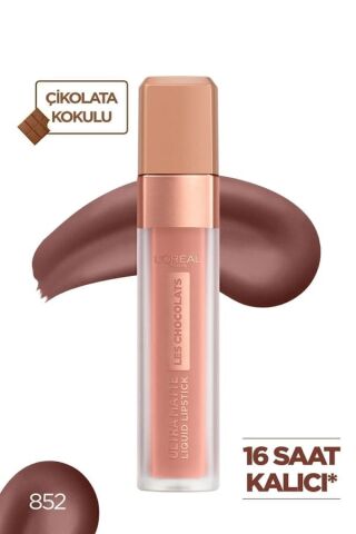 L'Oreal Paris Likit Mat Ruj - Les Macarons Ultra Matte Liquid Lipstick 852 - Box Of Chocolates