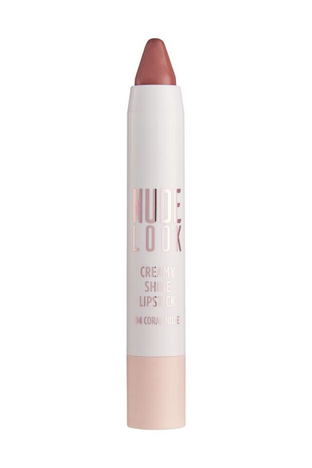 Nude Look Creamy Shine Lipstick 04 Coral Nude Shea Yağlı Kremsi Parlak Ruj 3,5 g