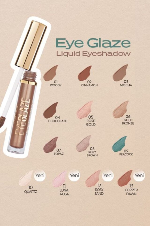 Eye Glaze Liquid Eyeshadow 04 Chocolate Likit Far 3,5 ml