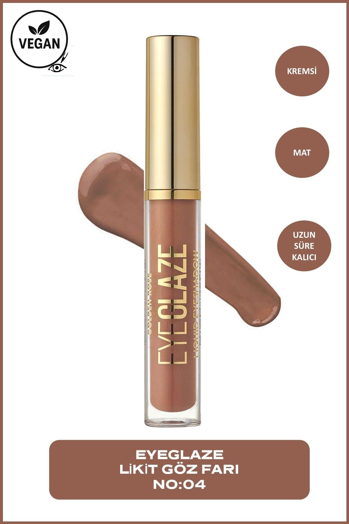 Eye Glaze Liquid Eyeshadow 04 Chocolate Likit Far 3,5 ml