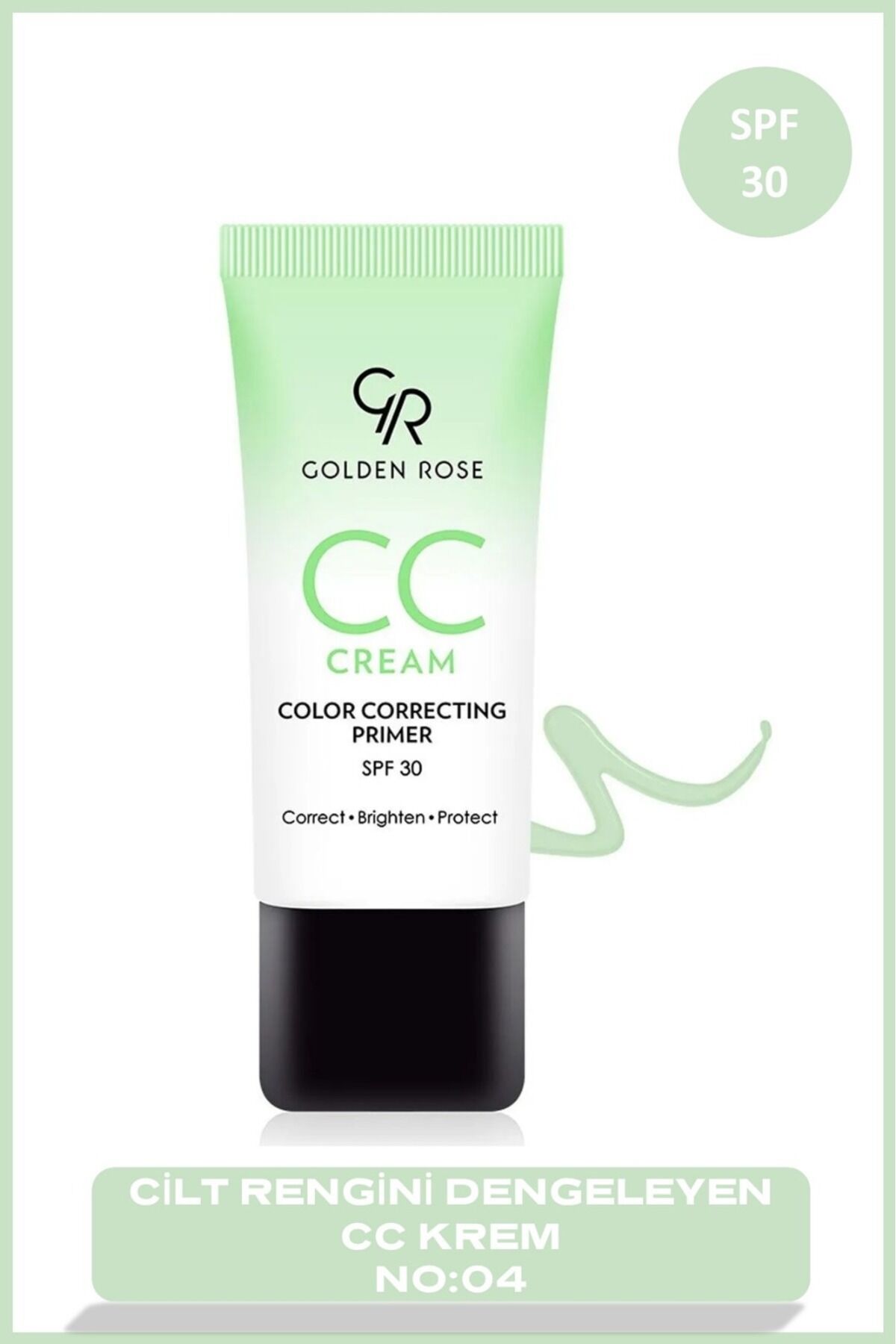 Cc Cream Primer 04 Green Hyaluronik Asitli Cilt Dengeleyici CC Krem 30 ml