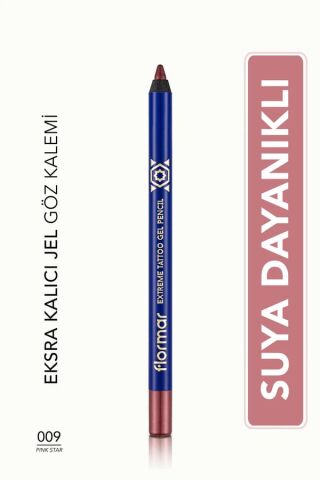 Flormar Suya Dayanıklı Işıltılı Jel Göz Kalemi- Glamour Eyes Gel Pencil - 009 Pink Star-