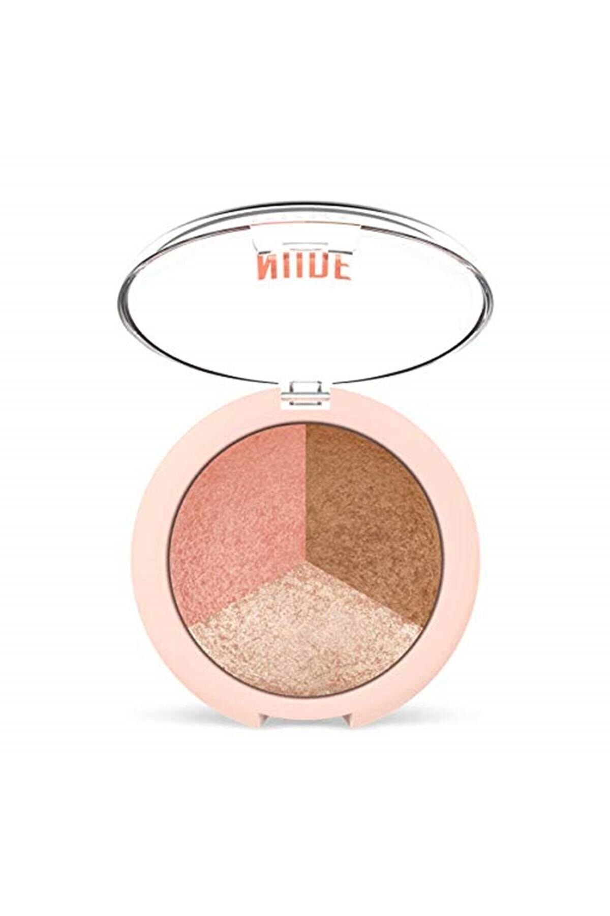 Nude Look Baked Trio Face Powder