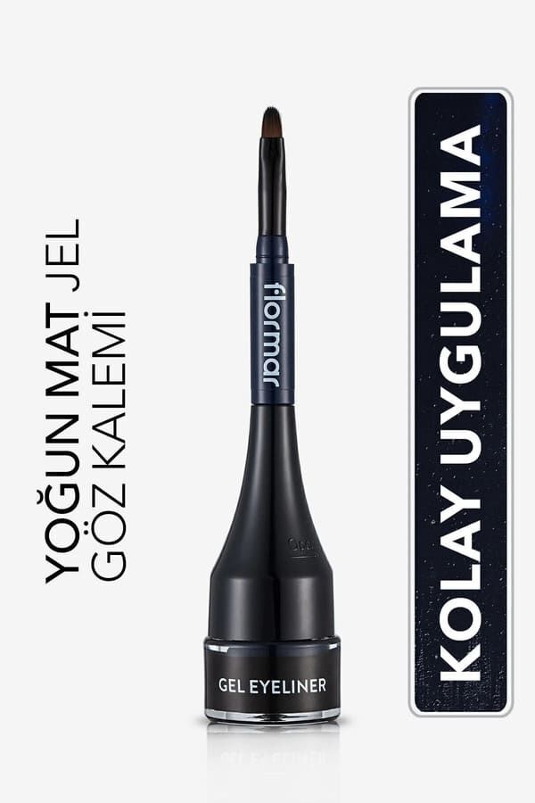 Flormar Özel Fırça Başlıklı Yoğun Pigmentli Mat Jel Eyeline -gel Eyeliner-02 Oceanblue