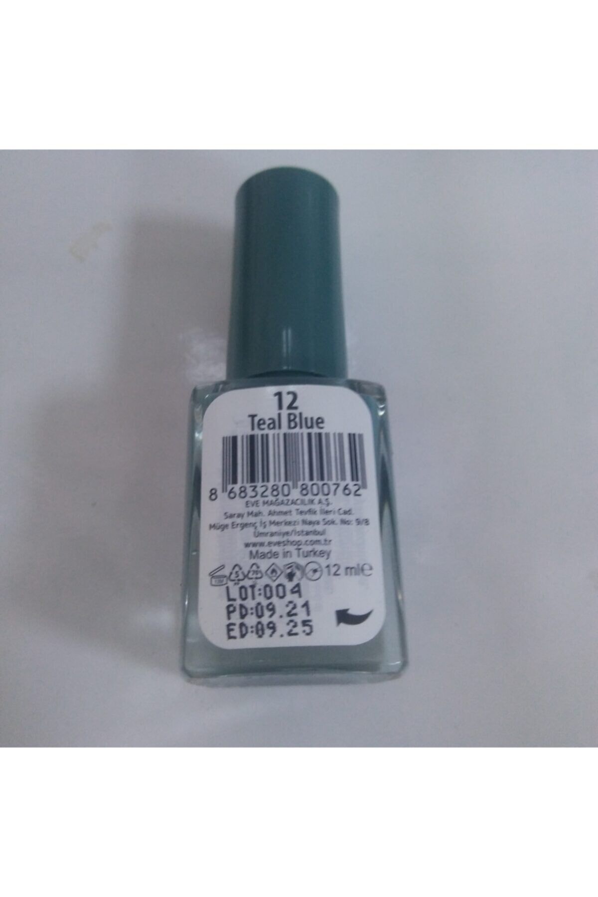 Teal Blue 12 Numara 12 Ml 8683280800762 Oje