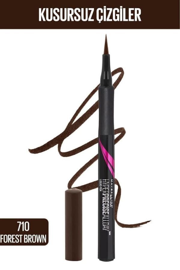 Maybelline New York Hyper Precise All Day Eyeliner - 710 Forest Brown -kahverengi