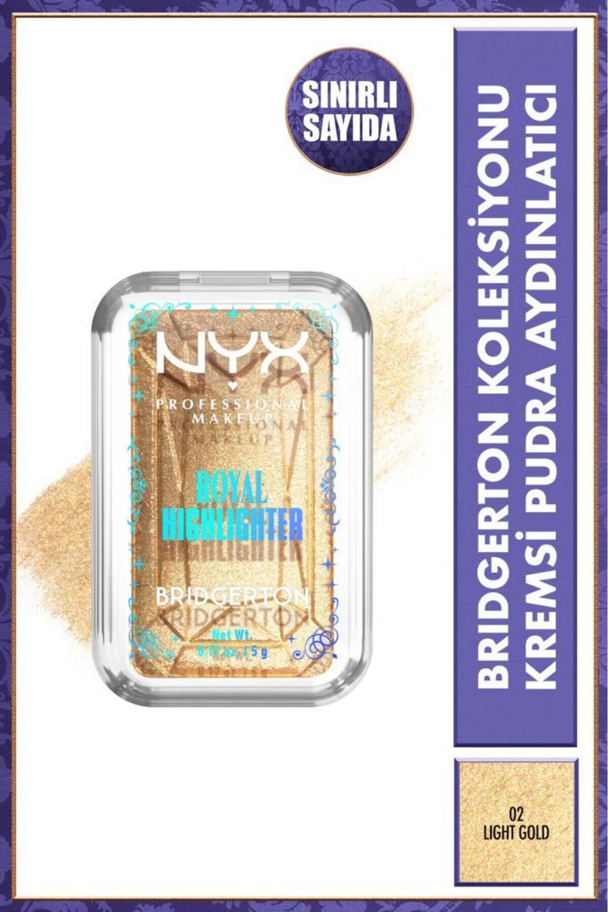 NYX Professional Makeup Bridgerton Koleksiyonu Highlighter - 02 Light Gold