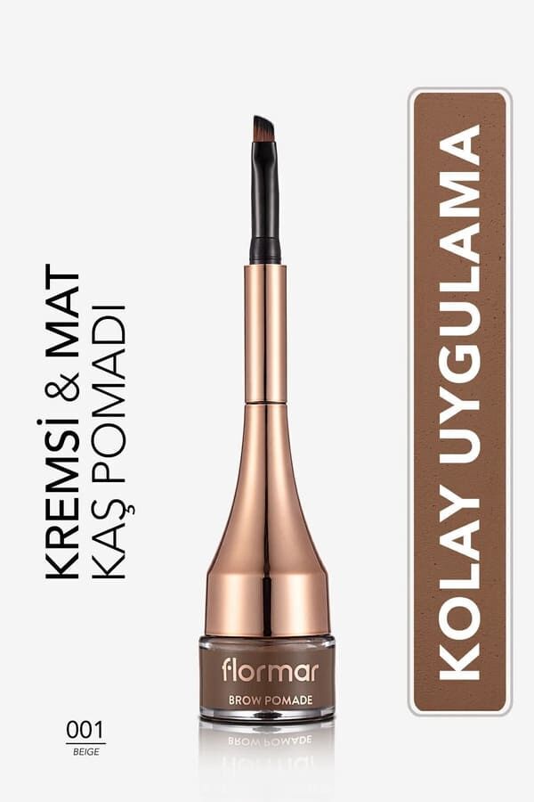 Flormar Yoğun Pigmentli Kalıcı Kaş Pomadı (BEJ) - Brow Pomade - 001 Beige