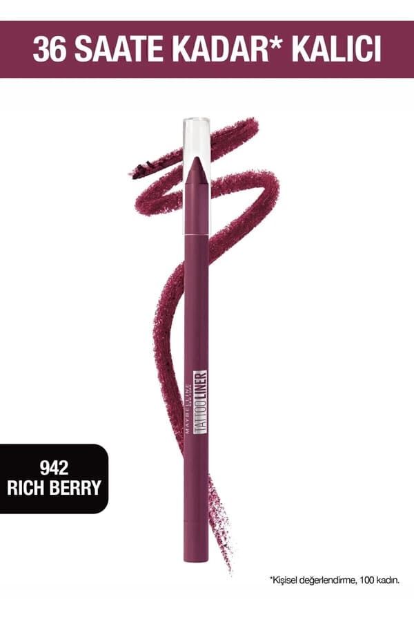 Maybelline New York Mürdüm Tattoo Liner Jel Göz Kalemi 942 Rich Berry