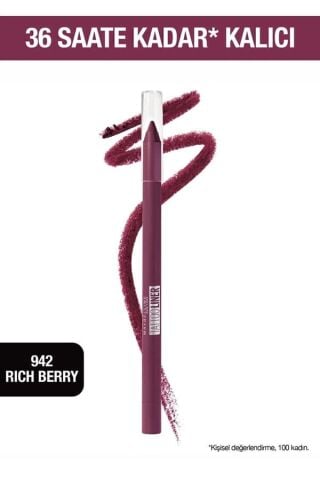 Maybelline New York Mürdüm Tattoo Liner Jel Göz Kalemi 942 Rich Berry