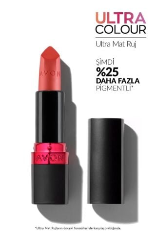 Avon Ultra Mat Ruj - Fiercely Red