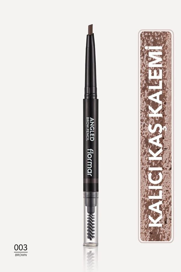 Flormar Kaş Kalemi & Fırçası - Angled Brow Pencil 003 Brown