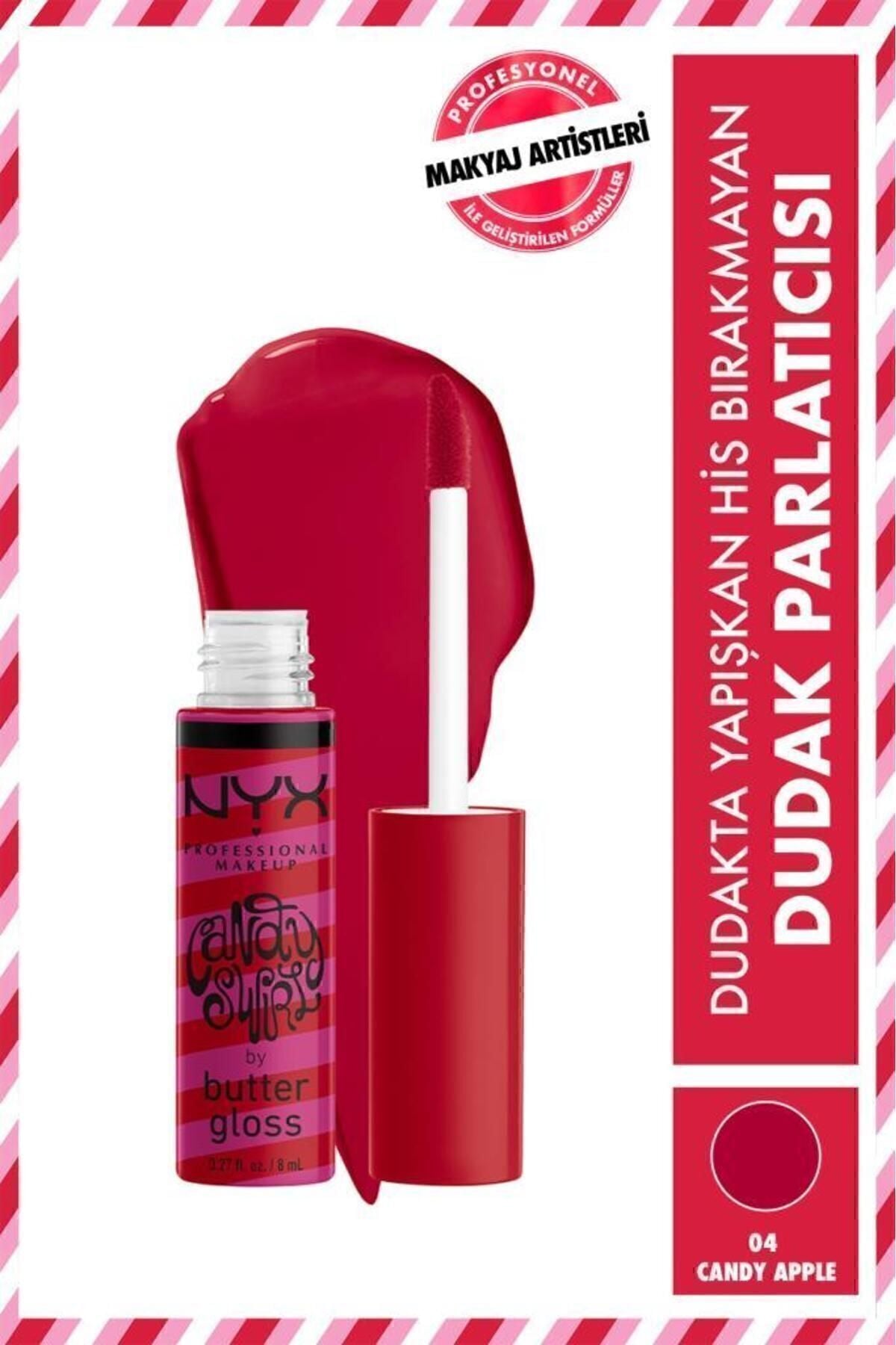 NYX Professional Makeup  Butter Gloss Candy Swirl Dudak Parlatıcısı - Candy Apple