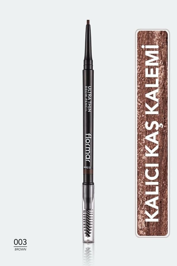 Flormar Kaş Kalemi & Fırçası - Ultra Thin Brow Pencil - 003 Brown